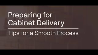 Prepare for Cabinet Delivery with allen + roth cabinetry