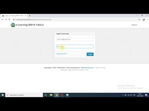 Tutorial Login Sebagai Guru E-Learning SMPN 1 Bulu