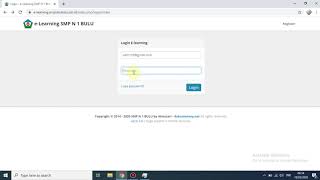 Tutorial Login Sebagai Guru E-Learning SMPN 1 Bulu