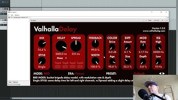 Valhalla Delay Review with Ambient Trombone