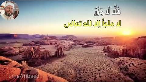 من سورة القيامة 1-19 بصوت الشيخ محمود المبيض