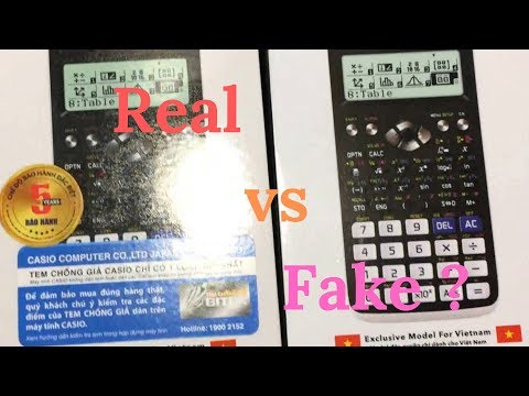 Video Phân Biệt Máy Tính Casio 580 VNX Thật và Giả (Fake) - youtube