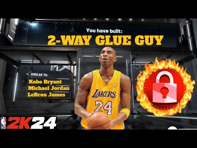 NEW* RARE 2-WAY GLUE GUY BUILD IN NBA 2K24! SUPER RARE OVERPOWERED DEMIGOD  BUILD WITH CONTACT DUNKS 