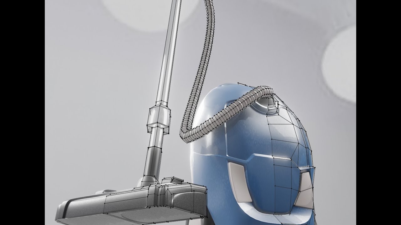 hardsurface modeling a vacuum cleaner blender 2 8 - YouTube