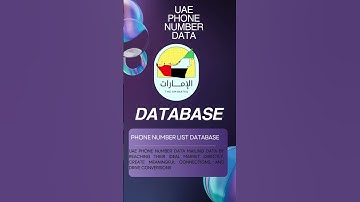 UAE Phone Number Data : | Mailing Data