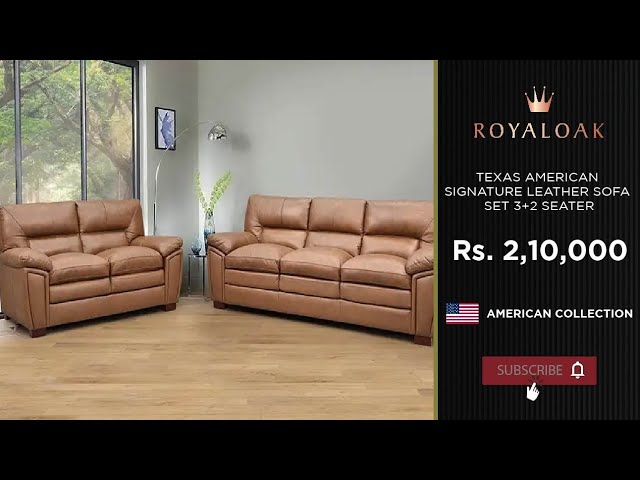 Texas American Signature Leather Sofa