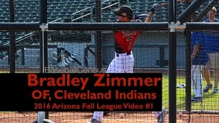 Bradley Zimmer, OF, Cleveland Indians — 2016 AFL Video #1