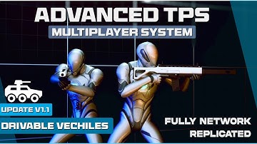 Advance TPS Multiplayer System Preview UE5 / FAB
