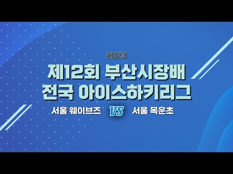 제12회 부산광역시장배 전국 아이스하키리그 서울 웨이브즈 vs 서울 목운초