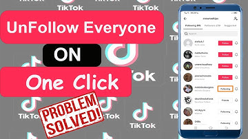 How To Unfollow Everyone On Tiktok in One Click in 2023🔥🔥