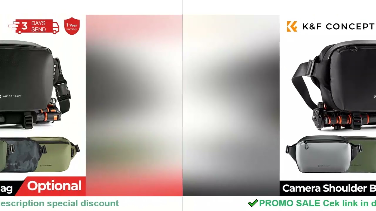 K&F Concept 10L Camera Shoulder Bag for Digital Canon/Nikon/Sony/DJI Drone Lightweight Travel Photog