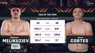 FULL FIGHT | Bektemir Melikuziev vs. Oscar Cortes