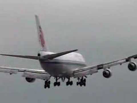 747 Air China landing @ Los Angeles at 4:39pm