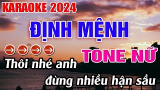 Định Mệnh Karaoke Tone Nữ Karaoke Đăng Khôi - Beat Mới