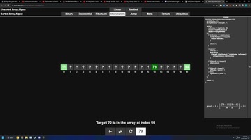 Interpolation Search Visualization