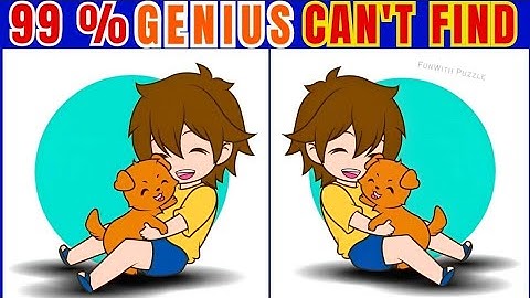 [Spot the difference] 99% can