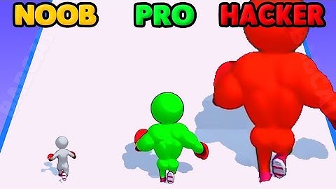 😀😁😂 NOOB vs PRO vs HACKER in Level Up Runner