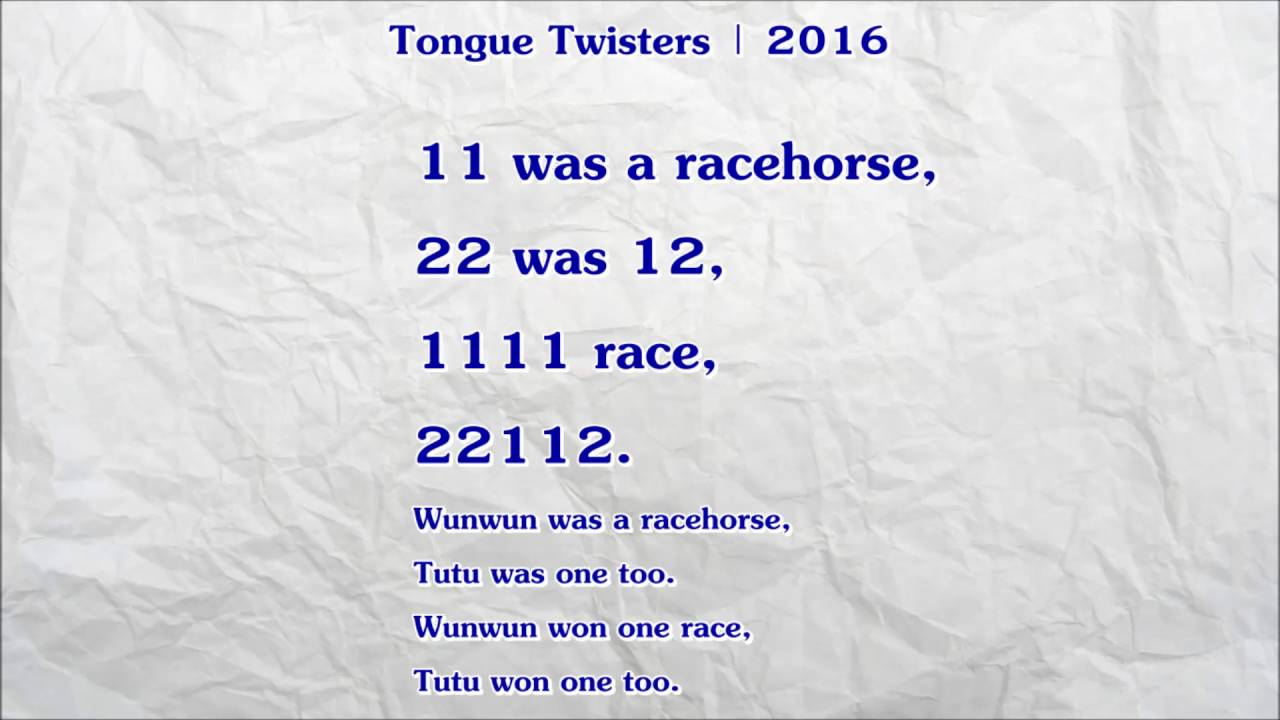 Tongue Twisters | #141 - YouTube