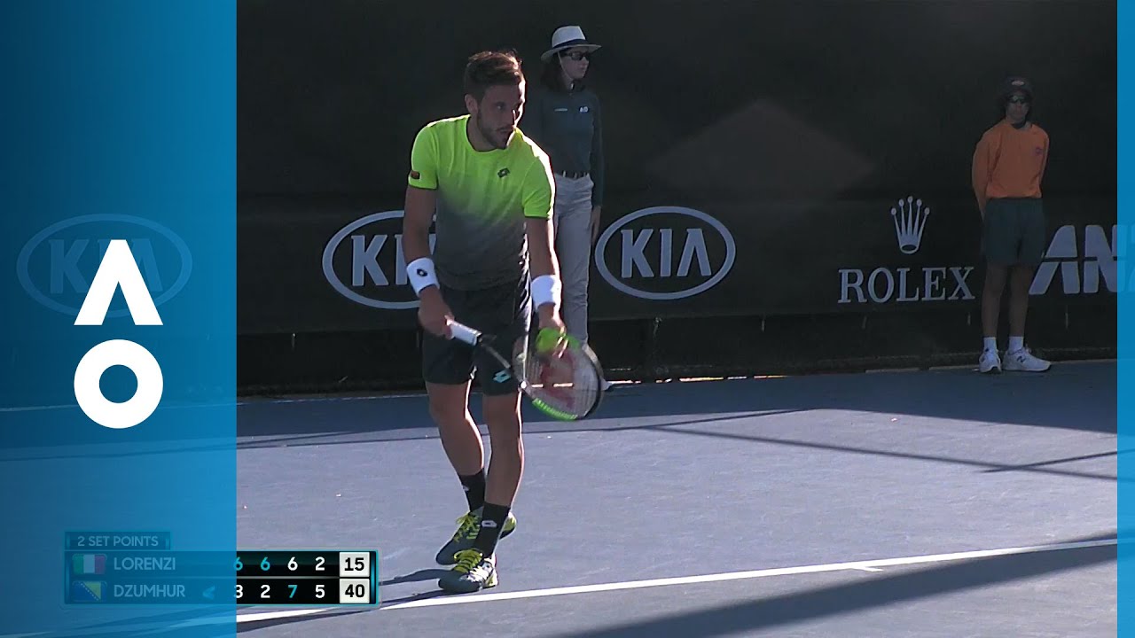 Paolo Lorenzi v Damir Dzumhur match highlights (1R) | Australian Open 2018 round one box