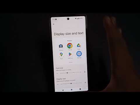 Google pixel font size setting, how to change text size, display size setting
