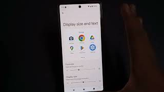 Google pixel font size setting, how to change text size, display size setting