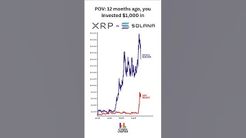 POV: if YOU invested $1,000 into XRP and SOLANA 12 months ago #xrp #xrparmy #solana #crypto