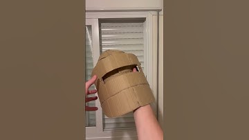 Cardboard Maska 1 helmet #cardboard #cardboardgun #military #airsoft #fakegun #milsim #diy #gaming