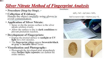 L22: Silver Nitrate method for Finger Print Detection | Food and Drug Chemistry