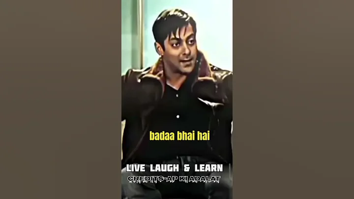 Sanjay Dutt Love Salman Khan #shorts #video