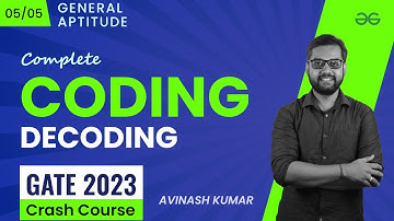 Coding-Decoding | General Aptitude | GATE 2023 CRASH COURSE