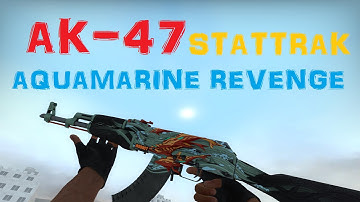CS:GO - AK-47 Stattrak "Aquamarine Revenge" Gameplay (Factory New)