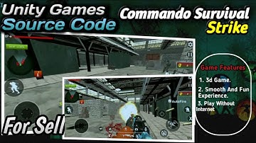 Commando Survival Strike  shooting fps game Unity Game Source code | Ready Made Game Template