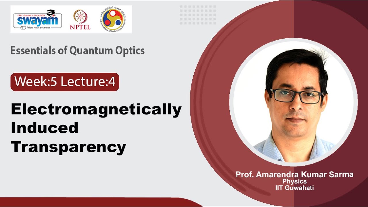 Lec 17: Electromagnetically Induced Transparency