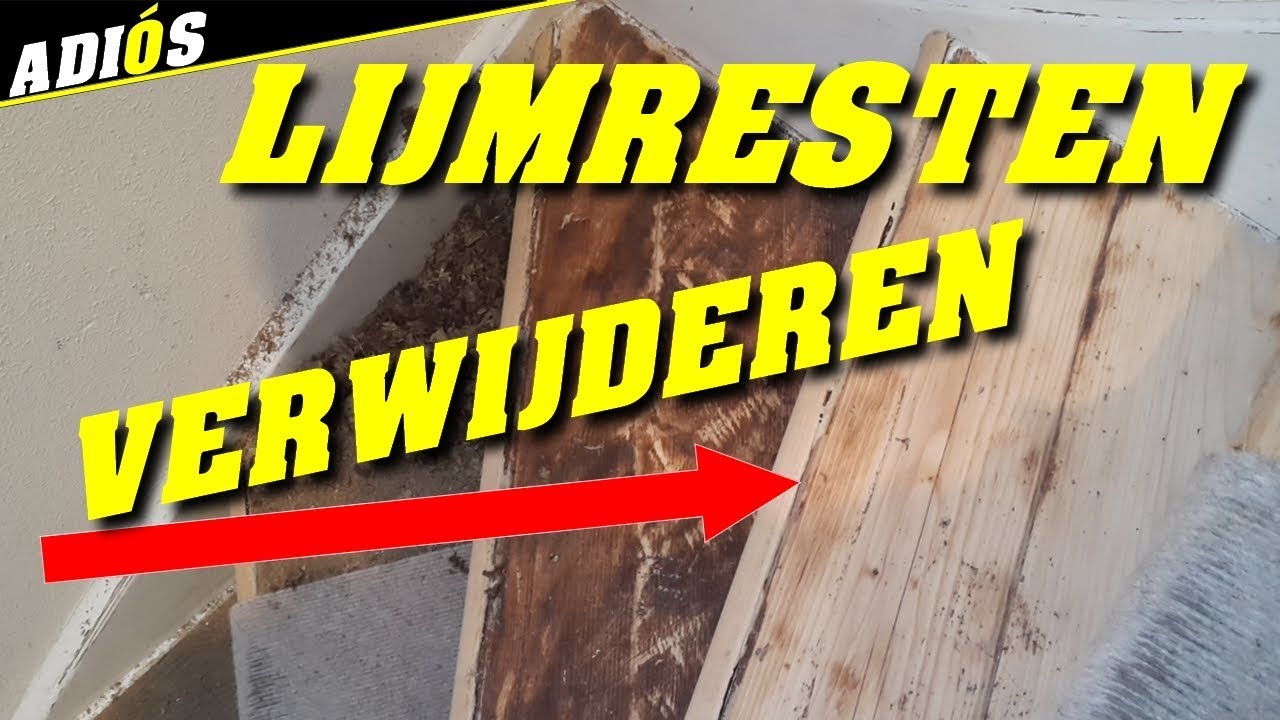 leven verwennen over REMOVING ADHESIVE RESIDUES / cleaning stairs of glue residues. - YouTube