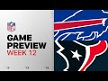 Bills vs Texans Week 12 Preview π