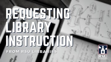 Requesting Library Instruction - (RSU Faculty)