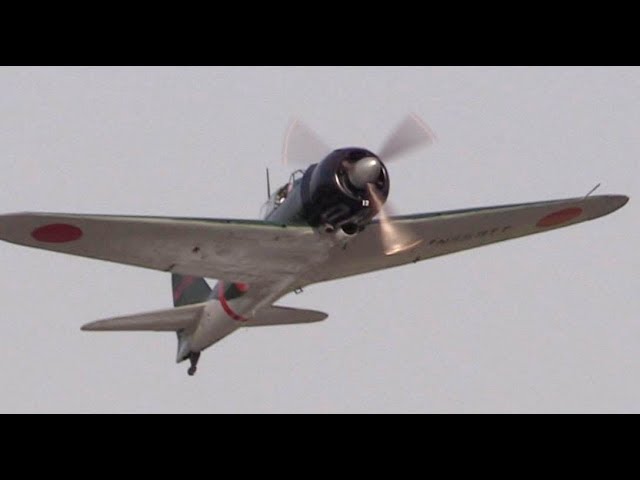 零戦 日本の空に舞う 日本人パイロット操縦で戦後初 零式二二型 - YouTube
