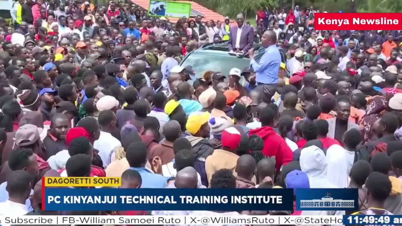 MP Kiarie charges Riruta residents Infront of Ruto inspecting PC Kinyanjui Training institute