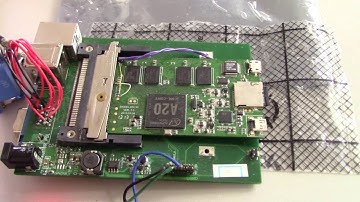 Parabola ARM GNU/Linux first boot on an EOMA68-A20 CPU Card