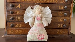 Heirloom Lace and Vintage Millinery Standing Angel