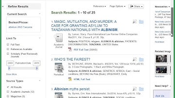 EH 501 - Academic Databases: Using Advanced Search (Academic Search Complete)