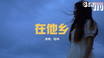 程响 - 在他乡『我多想回到家乡 再回到她的身旁，看她的温柔善良 来抚慰我的心伤。』【动态歌词Lyrics】
