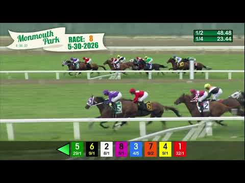 video thumbnail for MONMOUTH PARK 05-30-2026 RACE 8 – THE JERSEY DERBY