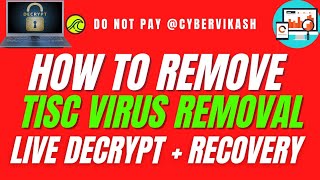 .Tisc File Virus Ransomware Removal (+.Tisc File Recovery) #Tisc #virusremoval #Tiscvirusremoval