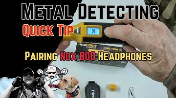 Nokta Accupoint Quick Tip: How-to Pair With The Nox 800 (ML 80) Headphones!