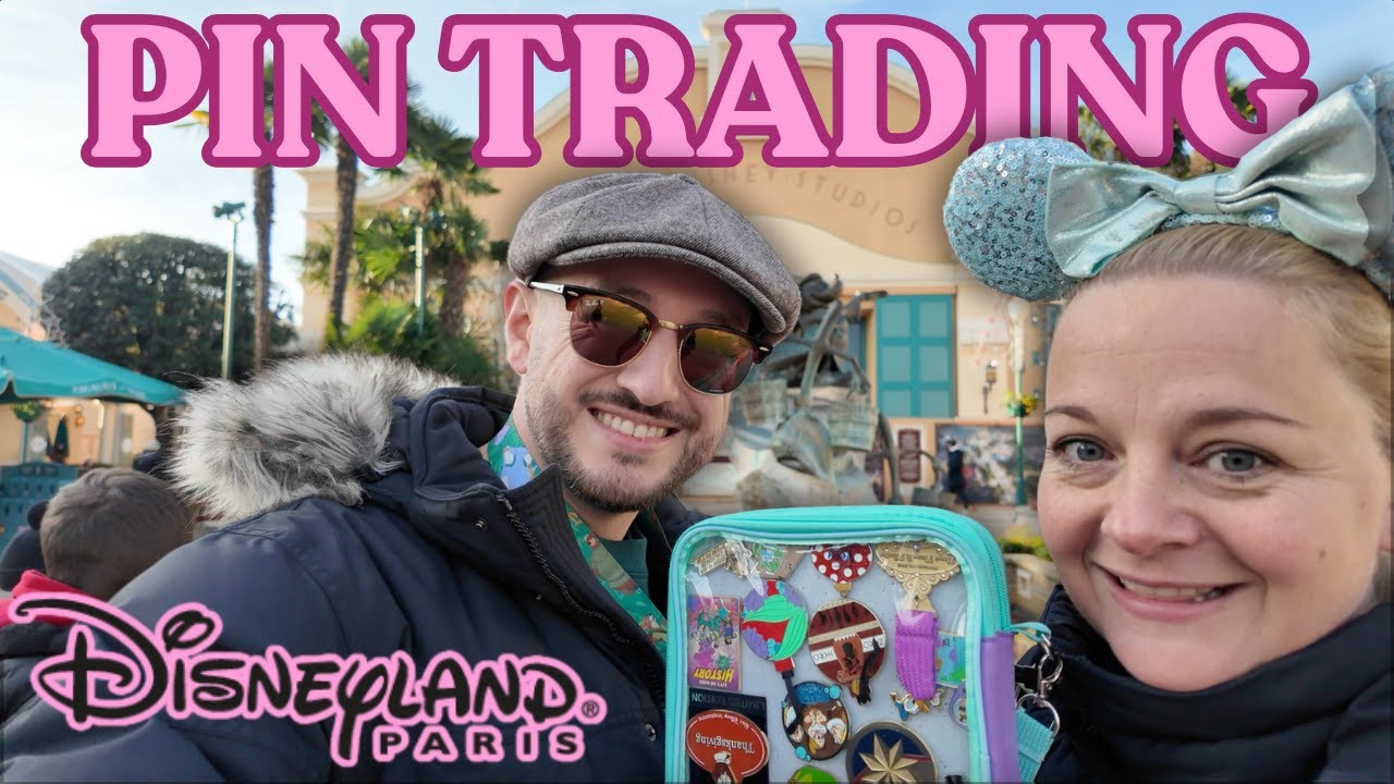 Pin Trading at Christmas in Disneyland Paris
