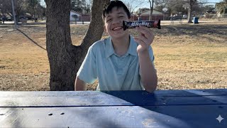 Trying Milky Way Candy Midnight Dark Chocolate Bar