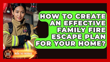 How To Create An Effective Family Fire Escape Plan For Your Home? - Inside the Firehouse