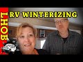 Winterizing the RV with air, RV antifreeze, and preventing damage