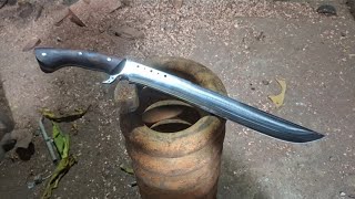 The hardest process for Reza Pande Besi, making a bone-chopping cleaver from a super large coil s...